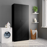 Storage Cabinet Black 80x35.5x180 cm Engineered Wood