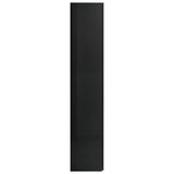 Storage Cabinet High Gloss Black 80x35.5x180 cm Engineered Wood
