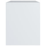 Bedside Cabinets 2 pcs White 40x30x40 cm Engineered Wood - Rear View