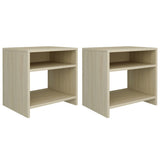 Bedside Cabinets 2 pcs Sonoma Oak 40x30x40 cm Engineered Wood