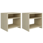 Bedside Cabinets 2 pcs Sonoma Oak 40x30x40 cm Engineered Wood