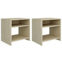 Bedside Cabinets 2 pcs Sonoma Oak 40x30x40 cm Engineered Wood