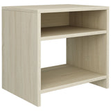 Bedside Cabinets 2 pcs Sonoma Oak 40x30x40 cm Engineered Wood - Top-Down View