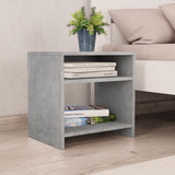 Bedside Cabinets 2 pcs Concrete Grey 40x30x40 cm Engineered Wood - Front View
