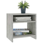 Bedside Cabinets 2 pcs Concrete Grey 40x30x40cm Engineered Wood