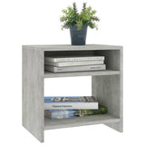 Bedside Cabinets 2 pcs Concrete Grey 40x30x40 cm Engineered Wood - Side View
