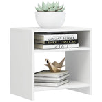 Bedside Cabinets 2 pcs High Gloss White 40x30x40 cm