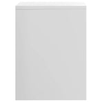Bedside Cabinets 2 pcs High Gloss White 40x30x40 cm
