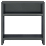 Bedside Cabinets 2 pcs High Gloss Grey 40x30x40 cm Engineered Wood - 45-Degree Angle