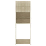Washing Machine Cabinet Sonoma Oak 64x25.5x190 cm Engineered Wood