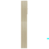 Washing Machine Cabinet Sonoma Oak 64x25.5x190 cm Engineered Wood - Close-Up Angle