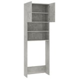 Washing Machine Cabinet Concrete Grey 64x25.5x190 cm Engineered Wood - Close-Up Angle