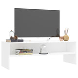 TV Cabinet White 120x40x40 cm Engineered Wood - Side View