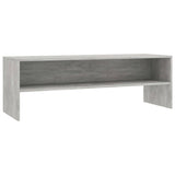 TV Cabinet Concrete Grey 120x40x40 cm Engineered Wood - Front View