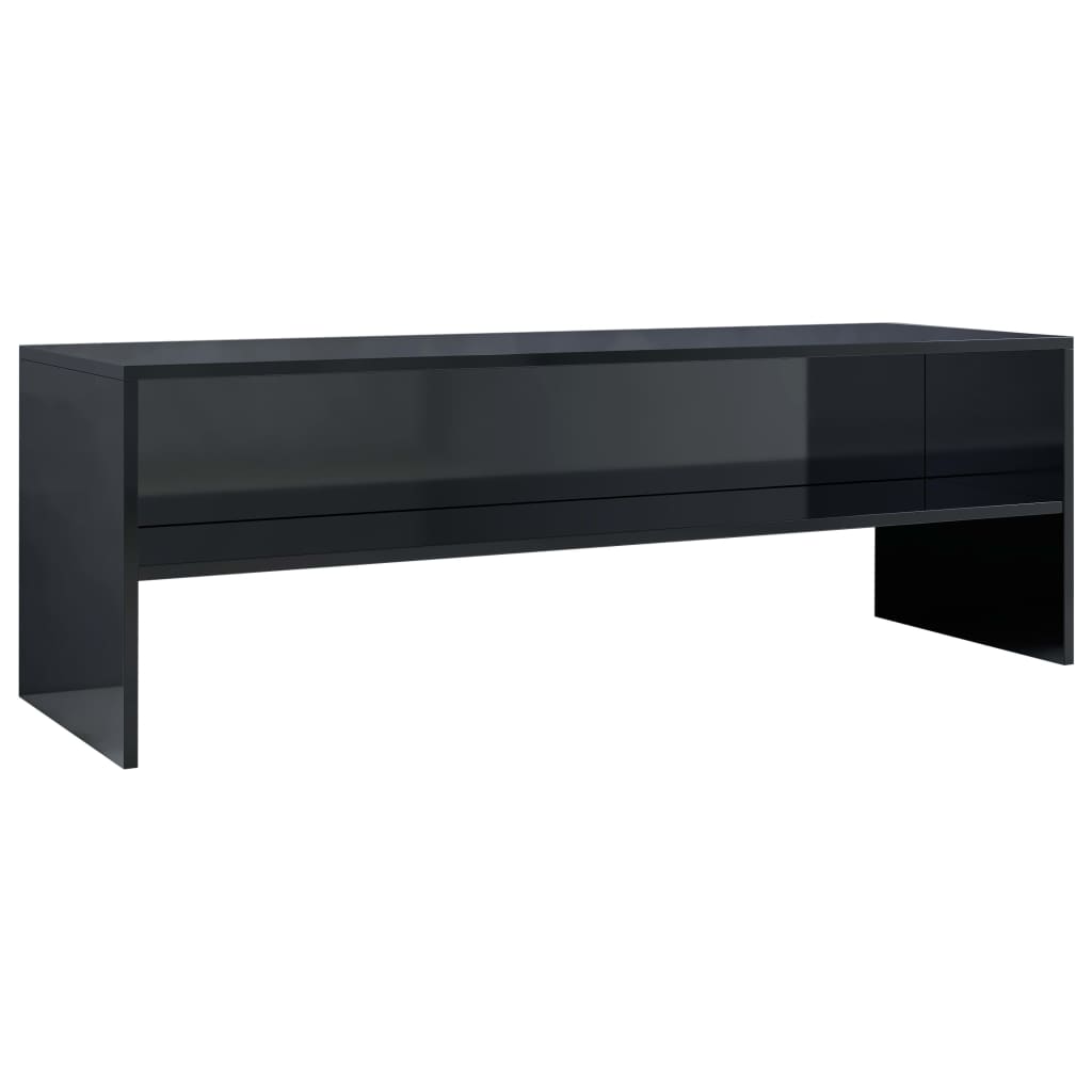 TV Cabinet High Gloss Black 120x40x40 cm Engineered Wood