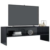 TV Cabinet High Gloss Black 120x40x40 cm Engineered Wood