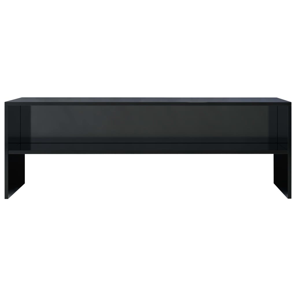 TV Cabinet High Gloss Black 120x40x40 cm Engineered Wood