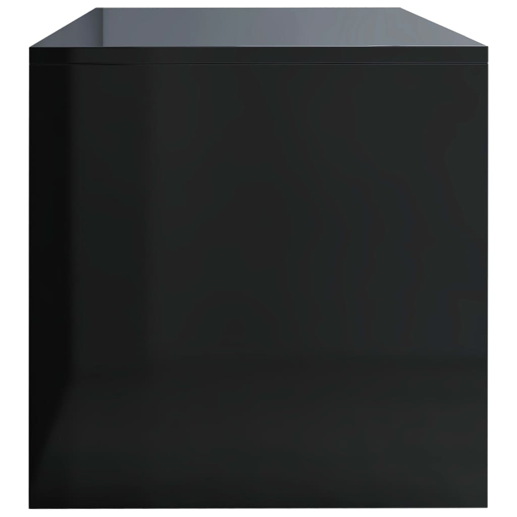 TV Cabinet High Gloss Black 120x40x40 cm Engineered Wood