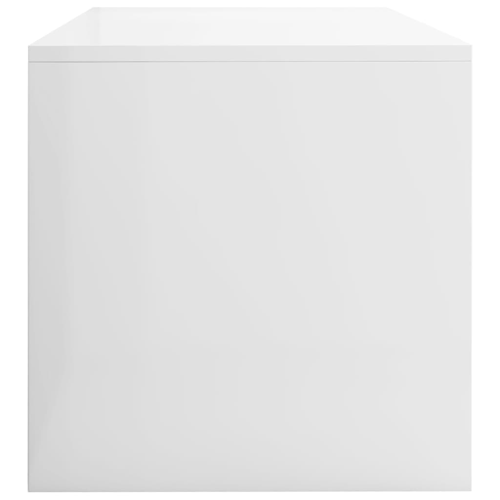 TV Cabinet High Gloss White 100x40x40 cm Engineered Wood