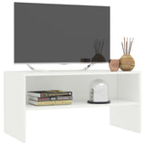 TV Cabinet White 80x40x40 cm Engineered Wood - Side View