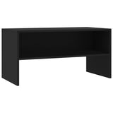 TV Cabinet Black 80x40x40 cm Engineered Wood - Front View