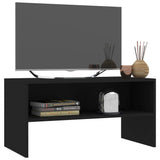 TV Cabinet Black 80x40x40 cm Engineered Wood - Side View