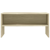 TV Cabinet Sonoma Oak 80x40x40 cm Engineered Wood - Top-Down View