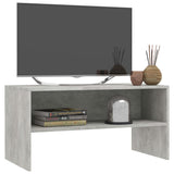 TV Cabinet Concrete Grey 80x40x40 cm Engineered Wood - Side View