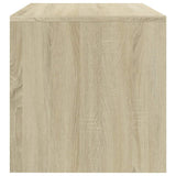 TV Cabinet White and Sonoma Oak 80x40x40 cm Engineered Wood