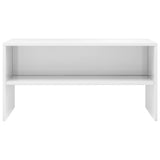 TV Cabinet High Gloss White 80x40x40 cm Engineered Wood - Top-Down View