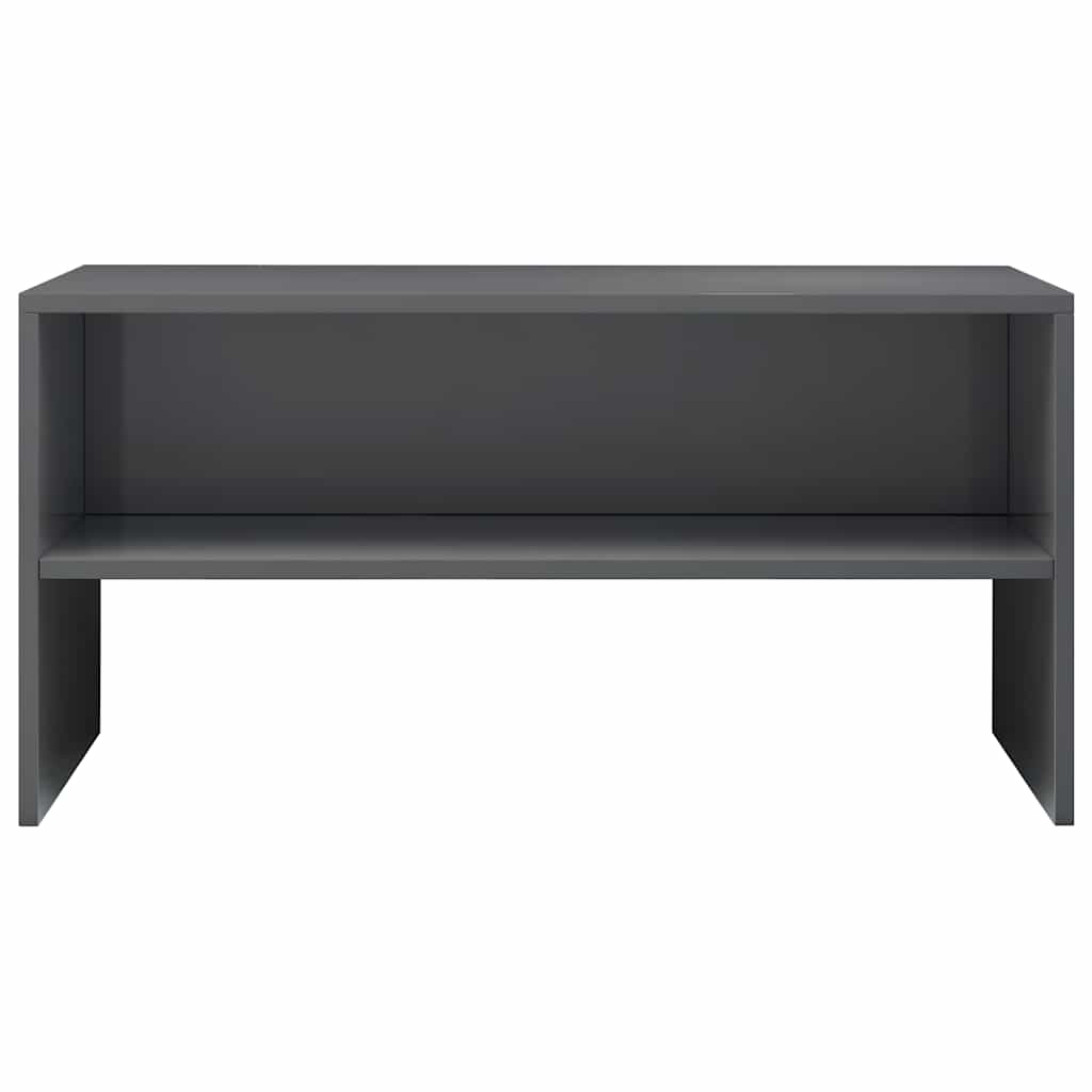 TV Cabinet High Gloss Grey 80x40x40 cm Engineered Wood