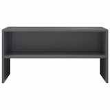 TV Cabinet High Gloss Grey 80x40x40 cm Engineered Wood