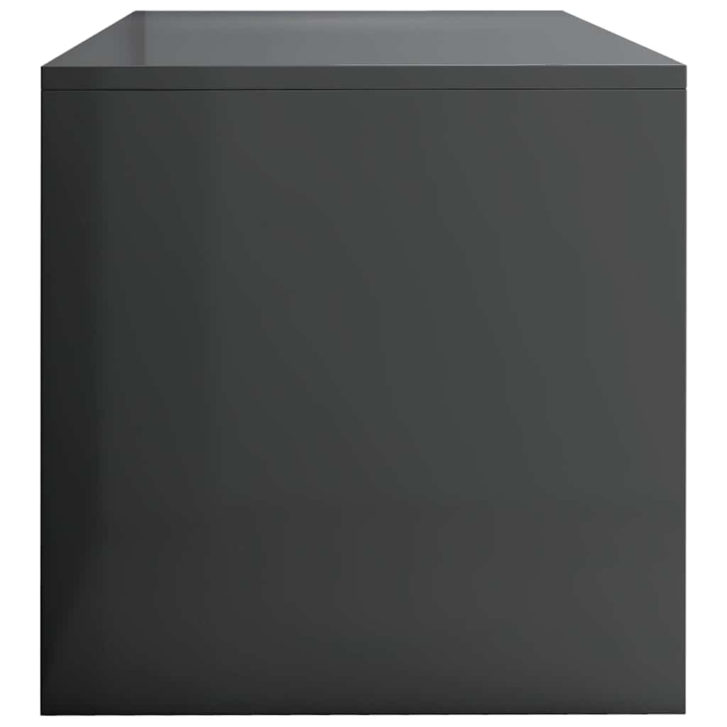 TV Cabinet High Gloss Grey 80x40x40 cm Engineered Wood