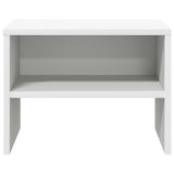 Bedside Cabinets 2 pcs White 40x30x30 cm Engineered Wood - 45-Degree Angle