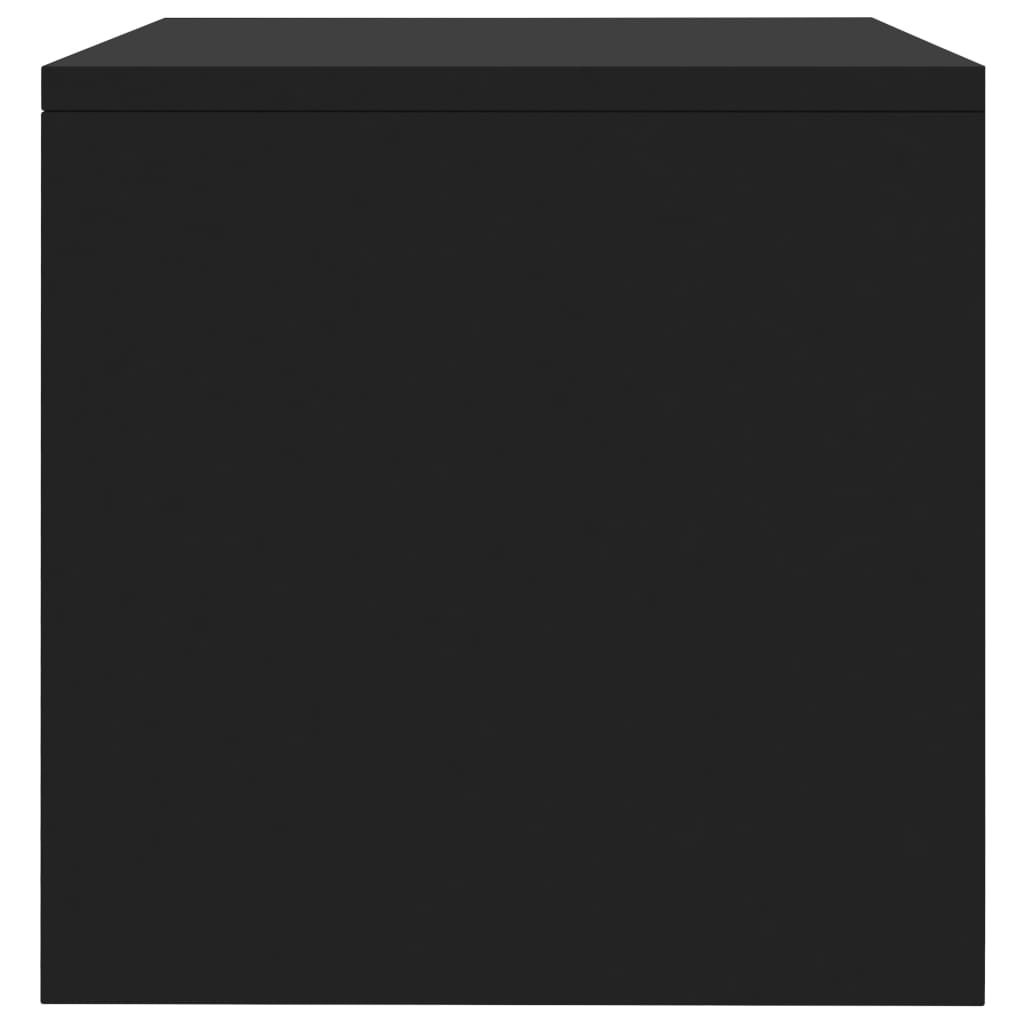 Bedside Cabinets 2 pcs Black 40x30x30 cm Engineered Wood