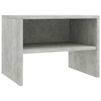 Bedside Cabinets 2 pcs Concrete Grey 40x30x30cm Engineered Wood