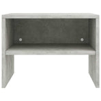 Bedside Cabinets 2 pcs Concrete Grey 40x30x30cm Engineered Wood