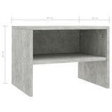 Bedside Cabinets 2 pcs Concrete Grey 40x30x30 cm Engineered Wood - Close-Up Angle