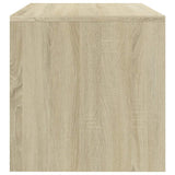 Bedside Cabinet White and Sonoma Oak 40x30x30 cm Engineered Wood