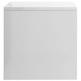 Bedside Cabinet High Gloss White 40x30x30 cm Engineered Wood