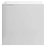 Bedside Cabinet High Gloss White 40x30x30 cm Engineered Wood