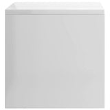Bedside Cabinets 2 pcs High Gloss White 40x30x30 cm Engineered Wood