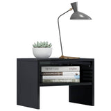 Bedside Cabinets 2 pcs High Gloss Black 40x30x30 cm Engineered Wood - Side View