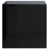 Bedside Cabinets 2 pcs High Gloss Black 40x30x30 cm Engineered Wood - Rear View