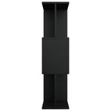 Book Cabinet/Room Divider Black 80x24x96 cm Engineered Wood - Close-Up Angle