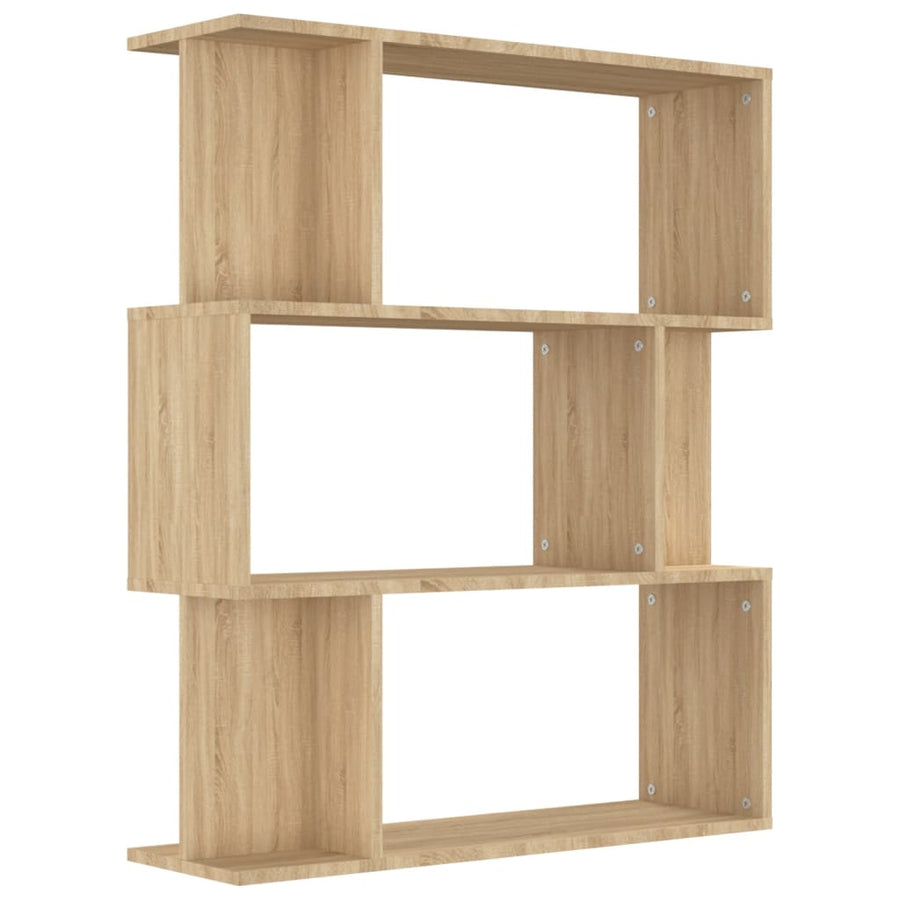 Book Cabinet/Room Divider Sonoma Oak 80x24x96cm Engineered Wood