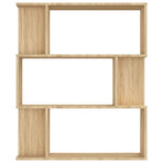 Book Cabinet/Room Divider Sonoma Oak 80x24x96cm Engineered Wood