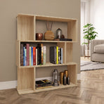 Book Cabinet/Room Divider Sonoma Oak 80x24x96cm Engineered Wood