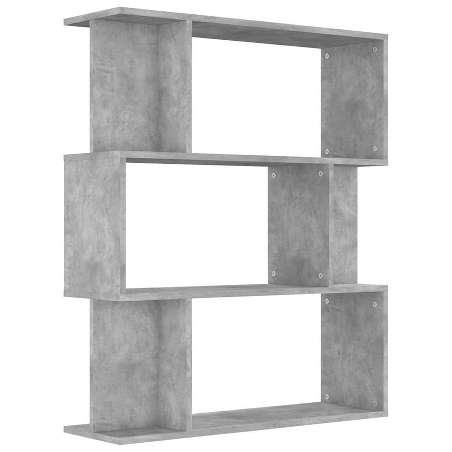 Book Cabinet/Room Divider Concrete Grey 80x24x96 cm