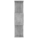 Book Cabinet/Room Divider Concrete Grey 80x24x96 cm